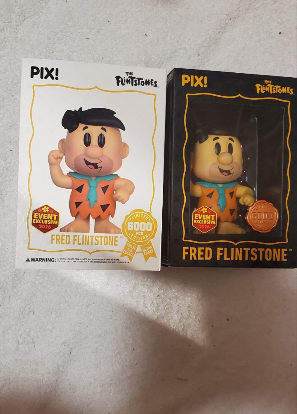 Fred Flintstone Collectible Action Figure - Orange Outfit